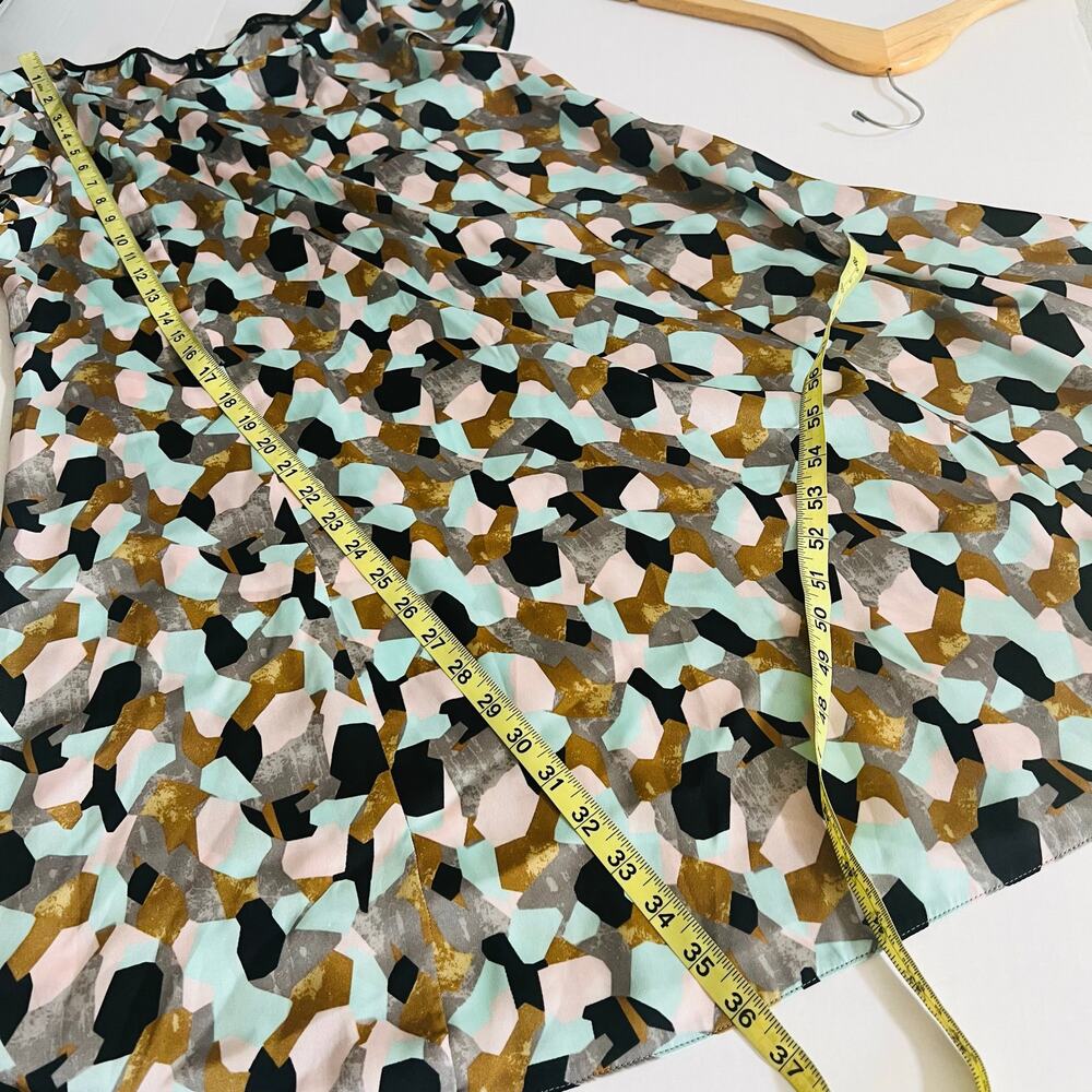 Zara Abstract Print Cap Sleeve Dress Size S Small Multicolor - Picture 5 of 6